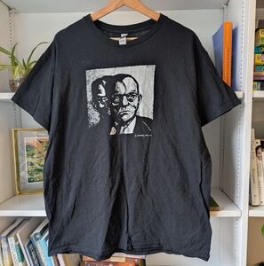 Art Print Graphic Tee Women's Black White Size Large Art Artsy Indie